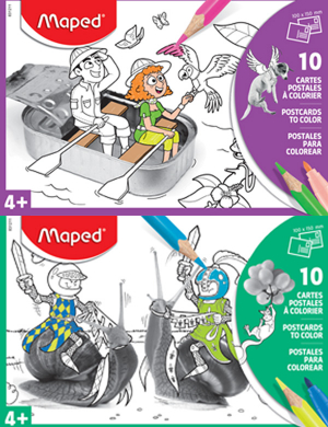 Maped Colouring Postcards 10pk